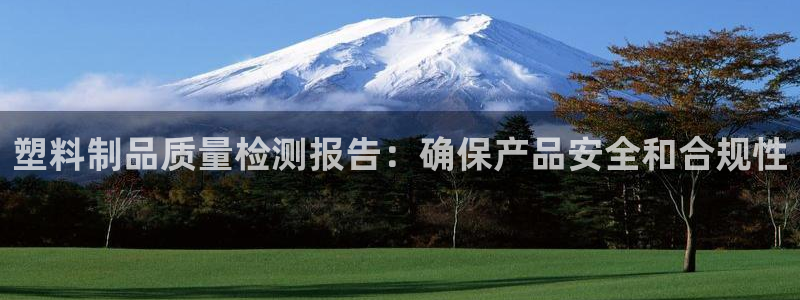 太陽集團控股有限公司：塑料制品質量檢測報告：確保產品安全和合